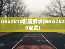 nba2k18配置要求(NBA2k20配置)