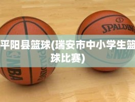 平阳县篮球(瑞安市中小学生篮球比赛)