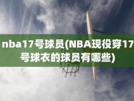 nba17号球员(NBA现役穿17号球衣的球员有哪些)