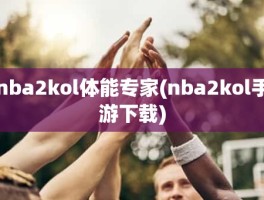 nba2kol体能专家(nba2kol手游下载)