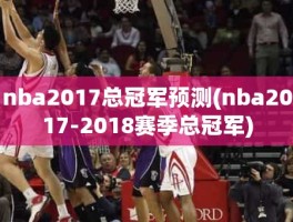 nba2017总冠军预测(nba2017-2018赛季总冠军)