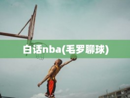 白话nba(毛罗聊球)