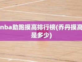 nba助跑摸高排行榜(乔丹摸高是多少)