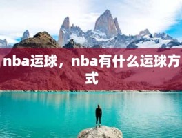 nba运球，nba有什么运球方式