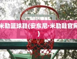 米勒篮球鞋(安东尼·米勒鞋官网)