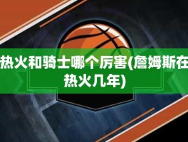 热火和骑士哪个厉害(詹姆斯在热火几年)