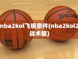 nba2kol飞板条件(nba2kol2战术板)