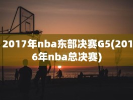 2017年nba东部决赛G5(2016年nba总决赛)