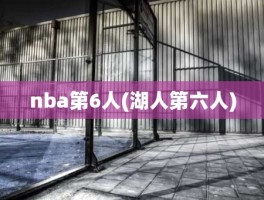 nba第6人(湖人第六人)