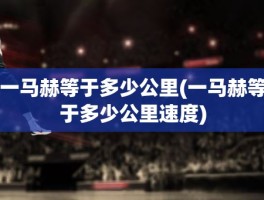 一马赫等于多少公里(一马赫等于多少公里速度)