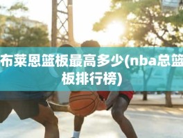 布莱恩篮板最高多少(nba总篮板排行榜)