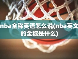 nba全称英语怎么说(nba英文的全称是什么)