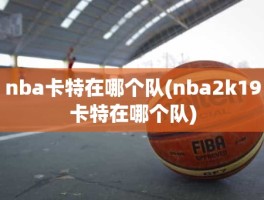 nba卡特在哪个队(nba2k19卡特在哪个队)