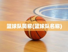 篮球队简称(篮球队名称)