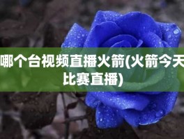 哪个台视频直播火箭(火箭今天比赛直播)