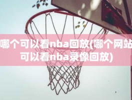 哪个可以看nba回放(哪个网站可以看nba录像回放)