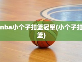 nba小个子扣篮冠军(小个子扣篮)