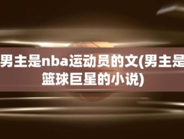 男主是nba运动员的文(男主是篮球巨星的小说)