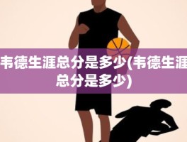 韦德生涯总分是多少(韦德生涯总分是多少)