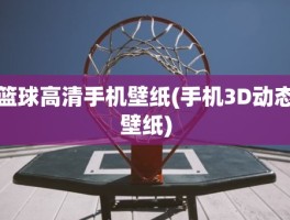 篮球高清手机壁纸(手机3D动态壁纸)