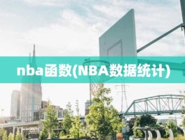 nba函数(NBA数据统计)