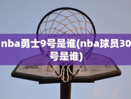 nba勇士9号是谁(nba球员30号是谁)