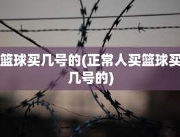 篮球买几号的(正常人买篮球买几号的)