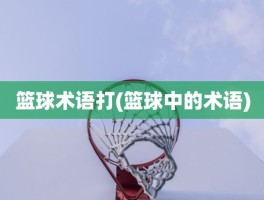 篮球术语打(篮球中的术语)