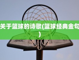 关于篮球的诗歌(篮球经典金句)