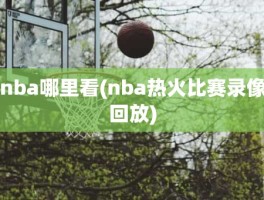 nba哪里看(nba热火比赛录像回放)