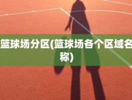 篮球场分区(篮球场各个区域名称)