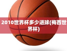 2010世界杯多少进球(梅西世界杯)