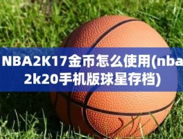 NBA2K17金币怎么使用(nba2k20手机版球星存档)