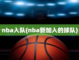 nba入队(nba新加入的球队)