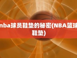 nba球员鞋垫的秘密(NBA篮球鞋垫)