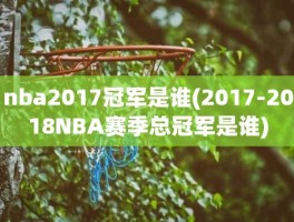 nba2017冠军是谁(2017-2018NBA赛季总冠军是谁)