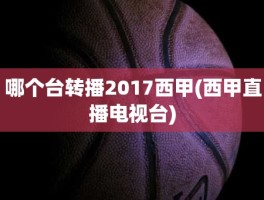 哪个台转播2017西甲(西甲直播电视台)
