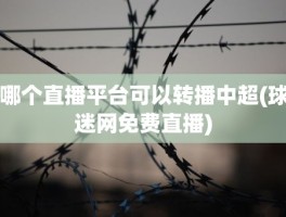 哪个直播平台可以转播中超(球迷网免费直播)