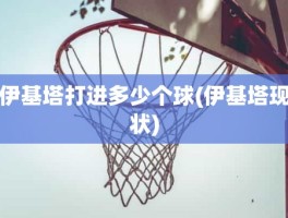 伊基塔打进多少个球(伊基塔现状)