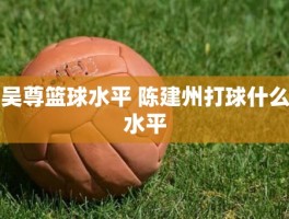 吴尊篮球水平 陈建州打球什么水平