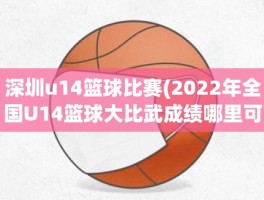 深圳u14篮球比赛(2022年全国U14篮球大比武成绩哪里可以查)