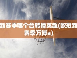 新赛季哪个台转播英超(欧冠新赛季万博a)