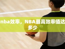 nba效率，NBA最高效率值达多少