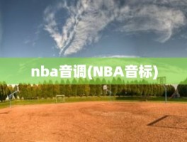 nba音调(NBA音标)