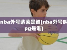 nba外号紫薯是谁(nba外号叫pg是谁)