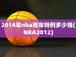 2014年nba双年特例多少钱(NBA2012)