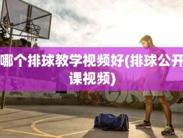 哪个排球教学视频好(排球公开课视频)