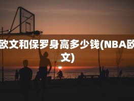 欧文和保罗身高多少钱(NBA欧文)