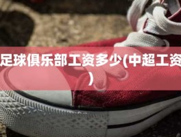 足球俱乐部工资多少(中超工资)