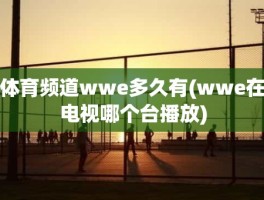 体育频道wwe多久有(wwe在电视哪个台播放)